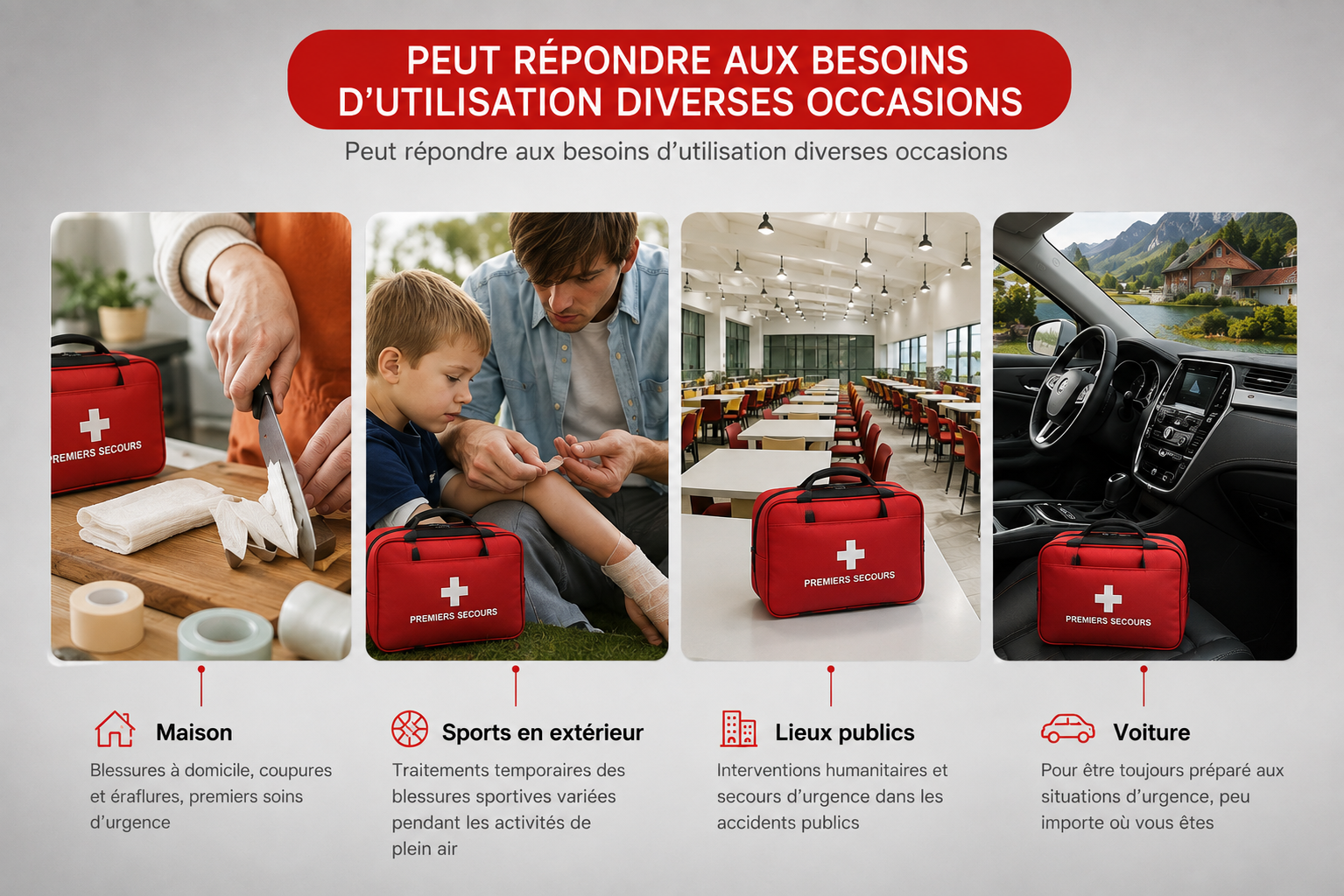 Trousse de secours 184 pcs
