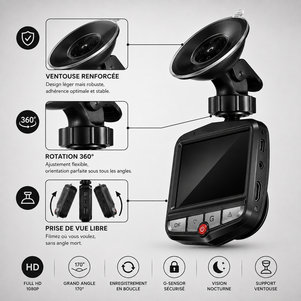 Dash Cam 2026 Full HD 1080P