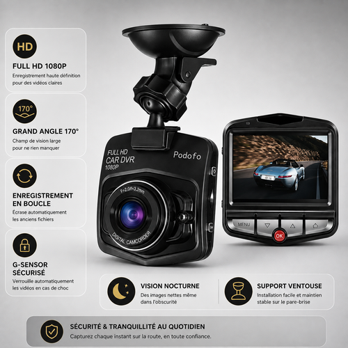 Dash Cam 2026 Full HD 1080P