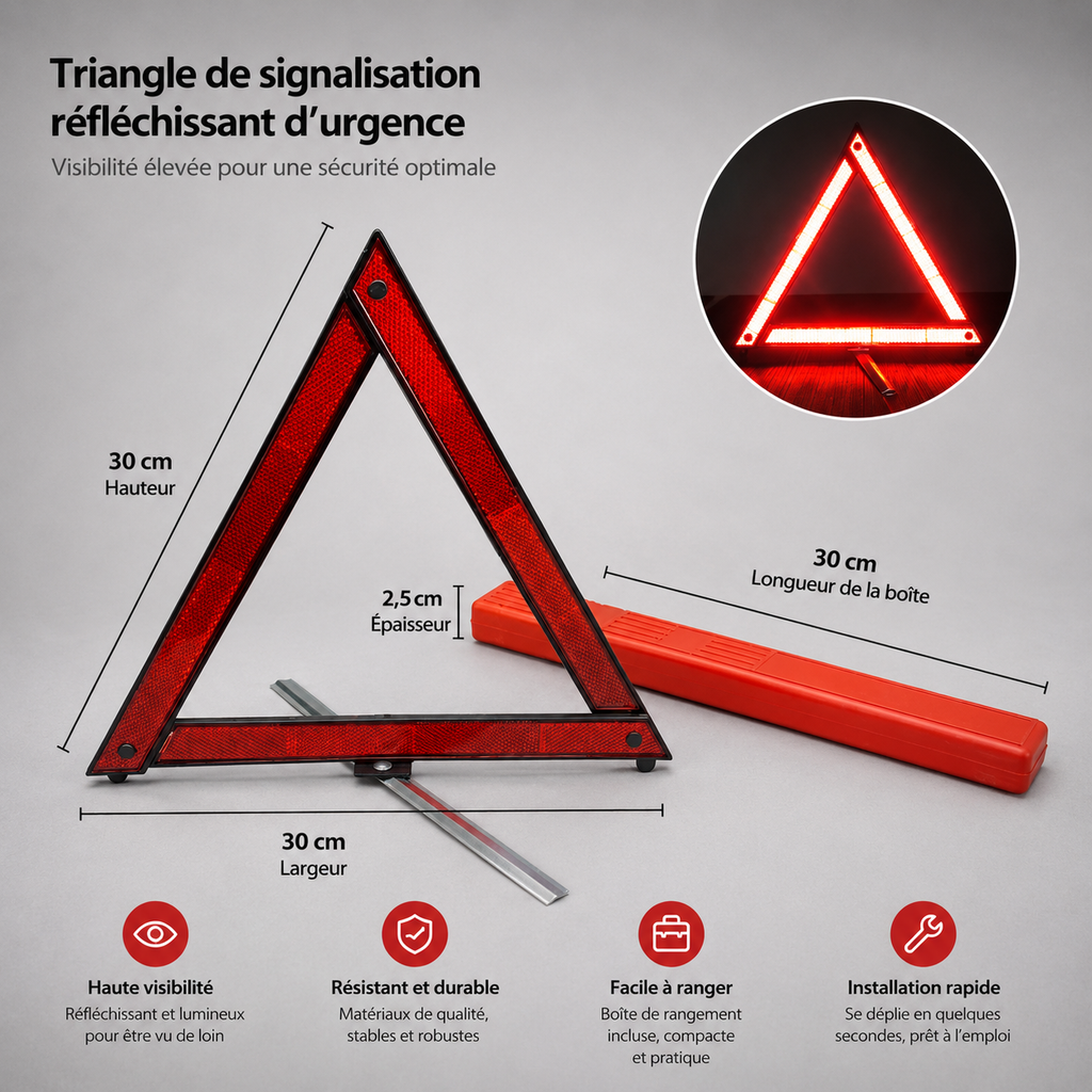 Triangle de signalisation de voiture