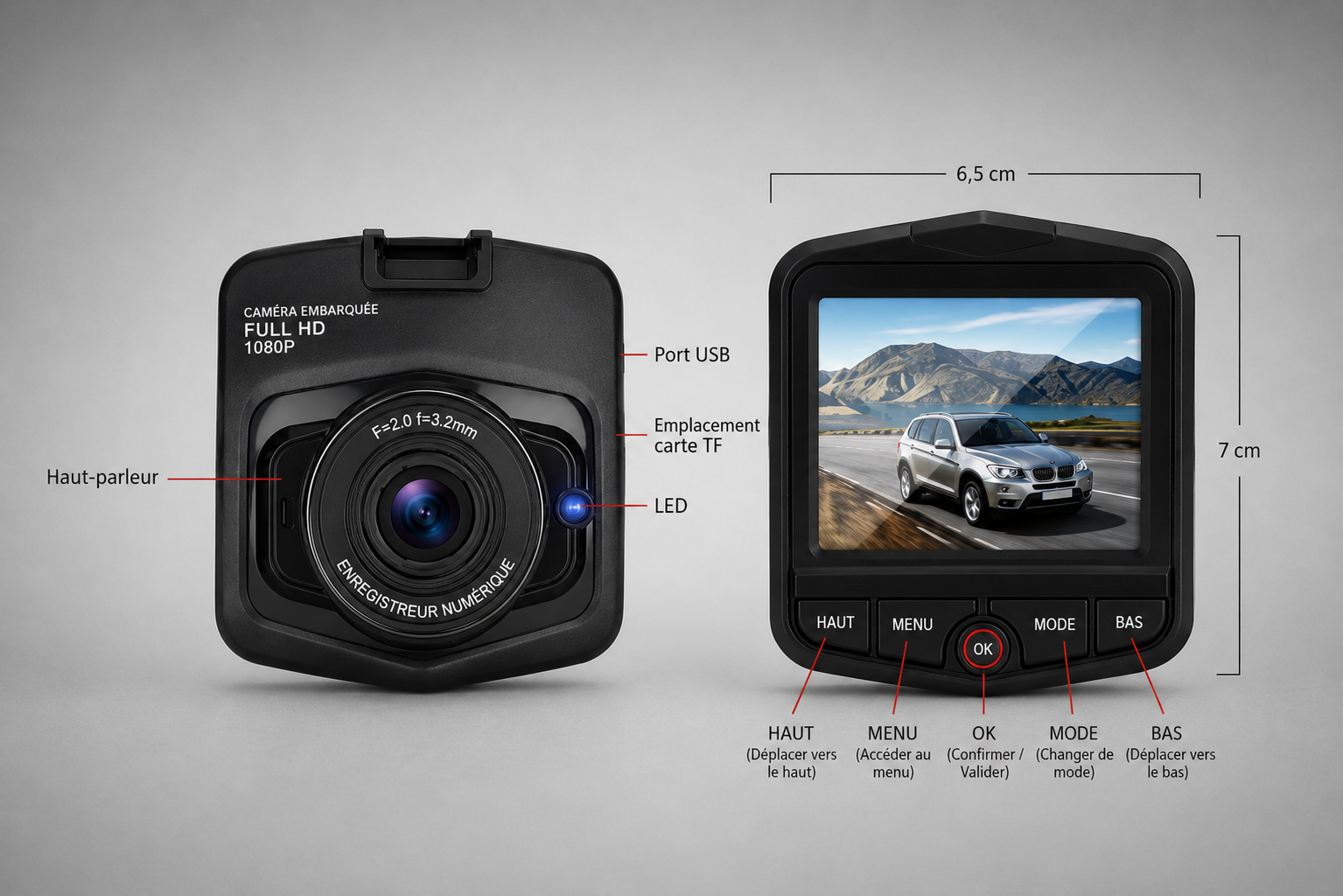Dash Cam 2026 Full HD 1080P