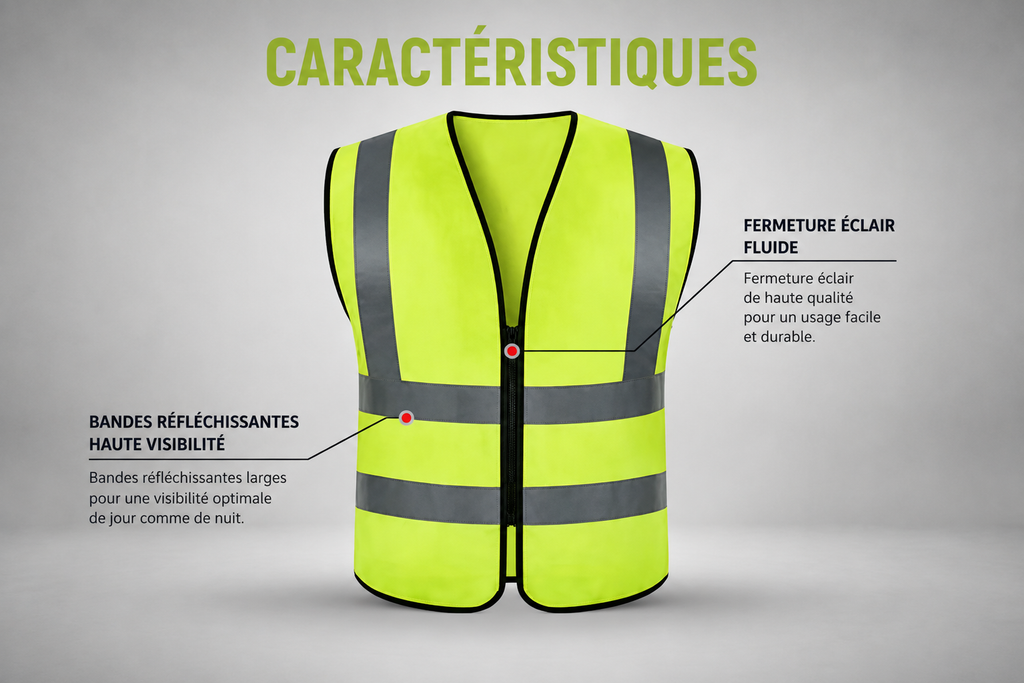 Gilet de sécurité haute visibilité