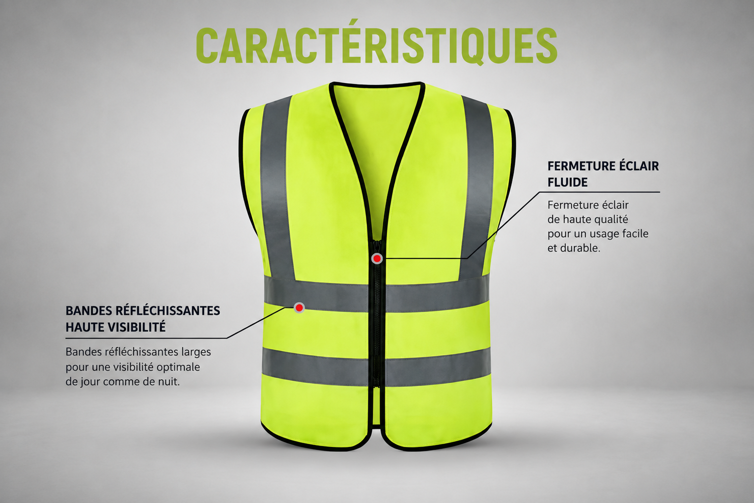 Gilet de sécurité haute visibilité