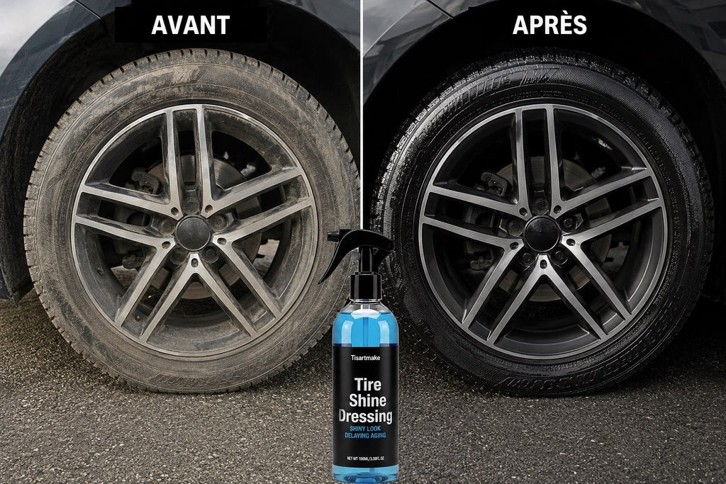 Spray dressing pneus effet miroir