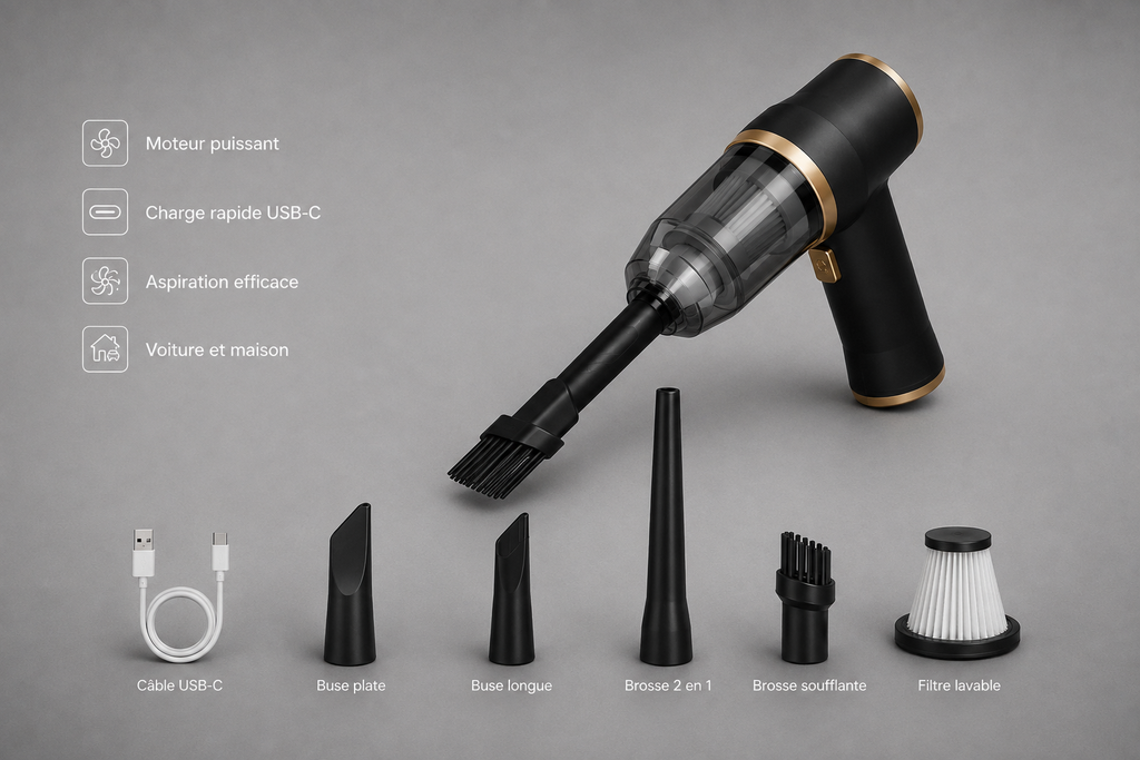 Aspirateur portable pour voiture